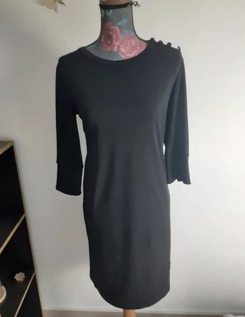 Robe choc noire manches 3/4