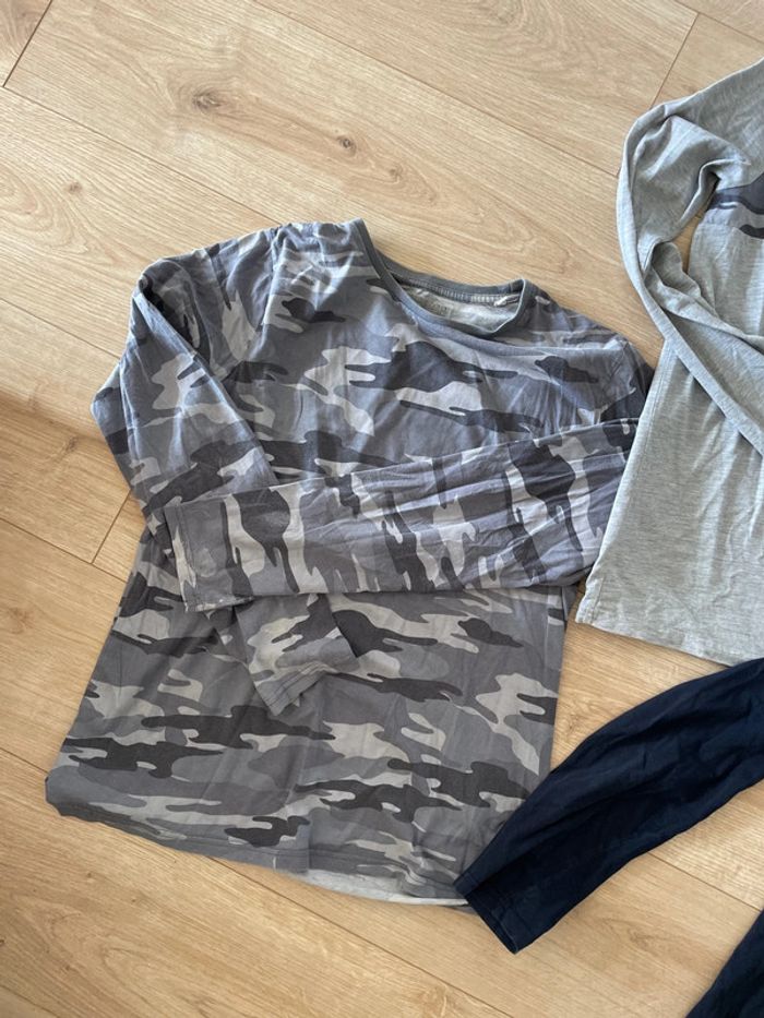 lot de t shirt manche longue taille 170 garçon - photo numéro 4