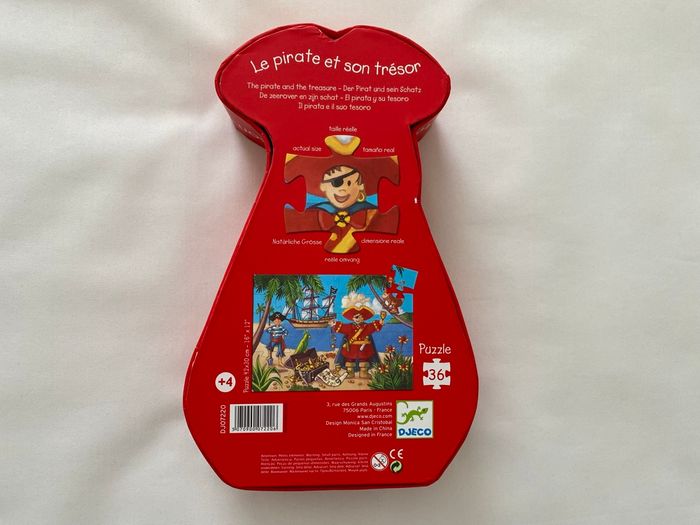 Puzzle Le pirate et son trésor 36 pièces Djeco - photo numéro 3