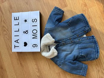 Veste en jean polaire