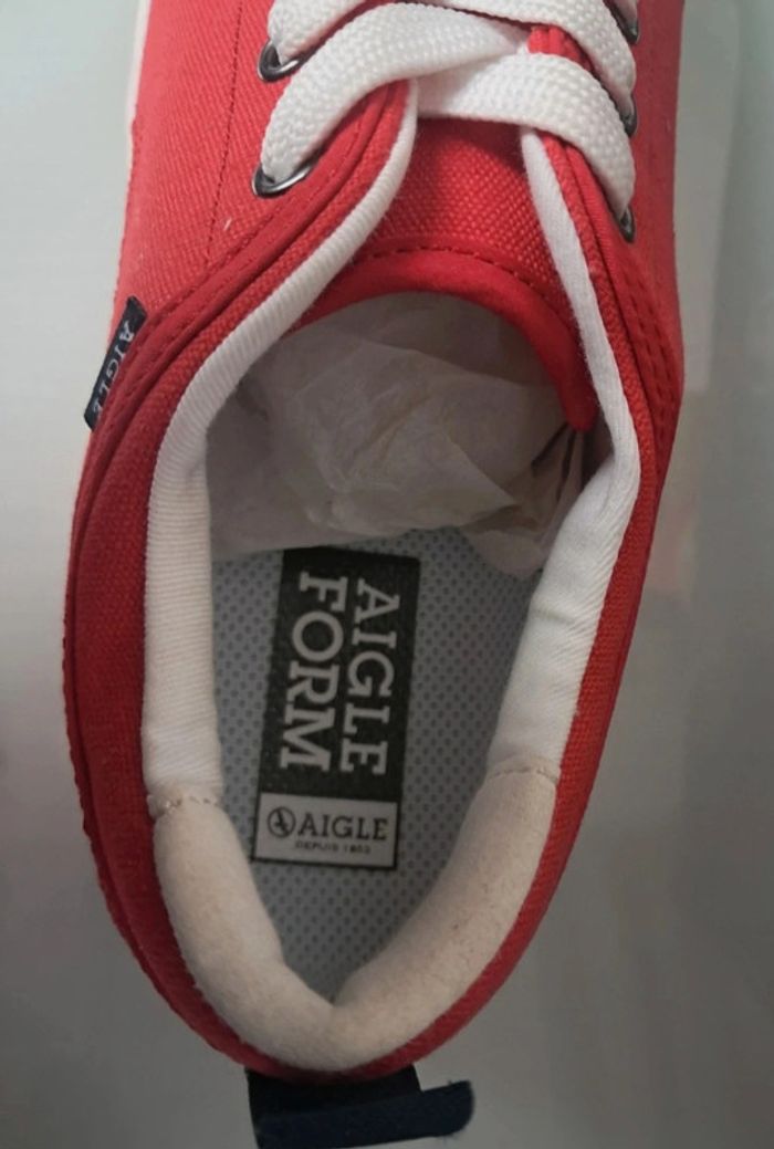 Aigle baskets en toile été femme P.39 neuves - photo numéro 17