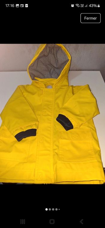 Imperméable garçon petit bateau 12 mois