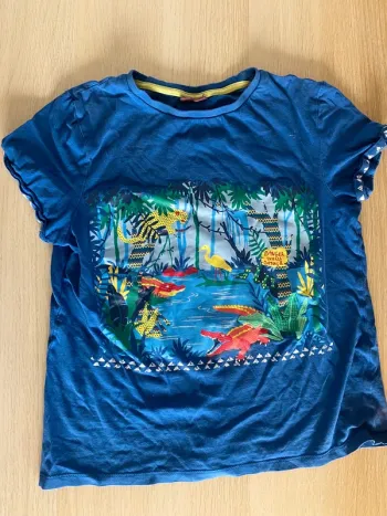 T-shirt dinosaures sergent major garçon 8 ans