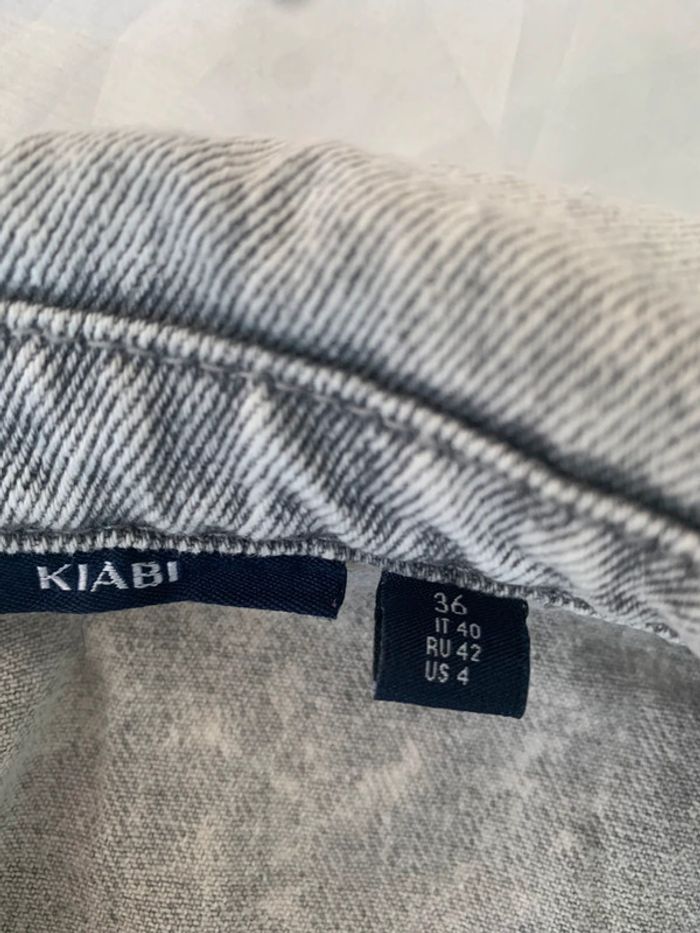 Veste jean grise taille 36 Kiabi - photo numéro 9