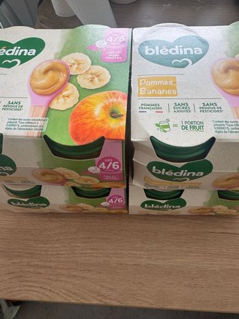 Pots Bledina pommes banane