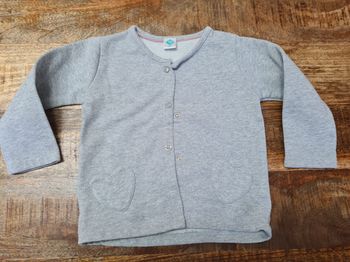 Gilet cardigan gris à paillettes 18 mois