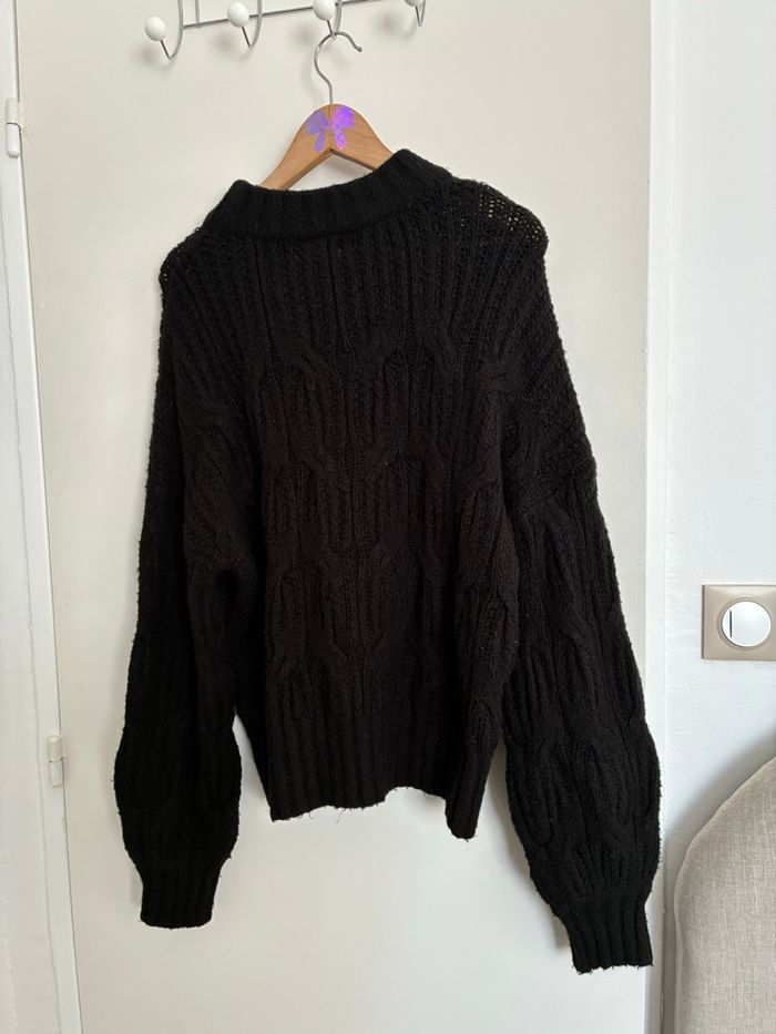 Gros pull noir col rond effet loose Urban Bliss – Taille M - photo numéro 4