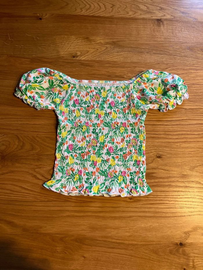 T shirt smocké La Halle 5 ans