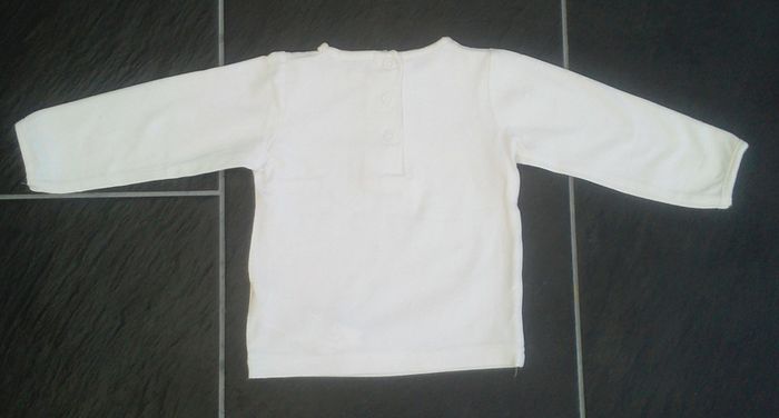 Tee shirt manches longues fille 9 mois - photo numéro 3