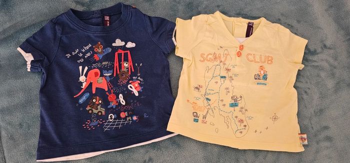 Lot de 2 tee-shirts Sergent Major et short 6 mois - photo numéro 2