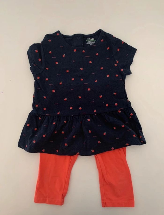 Ensemble tunique legging - 12 mois - Kiabi