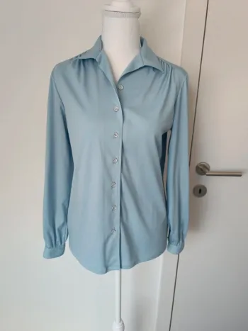 Chemise vintage bleu ciel – Julieta – T. 40