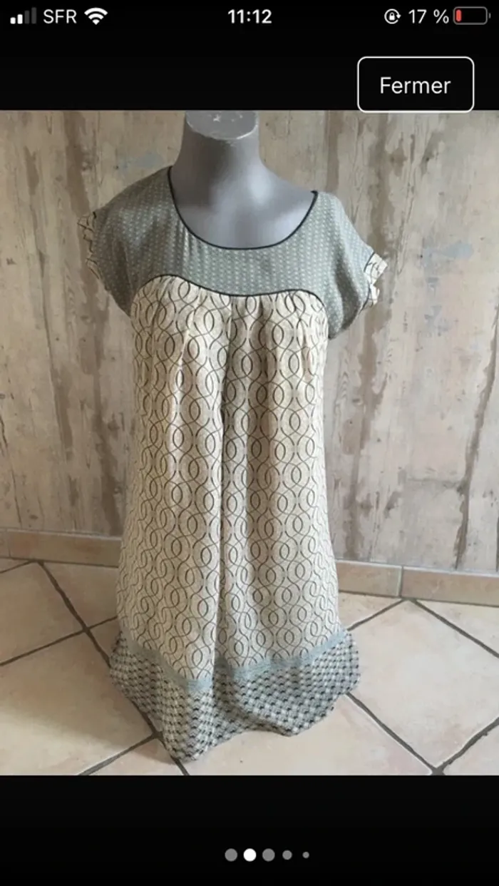 Magnifique robe en 36 de la boutique NafNaf excellent état - photo numéro 2