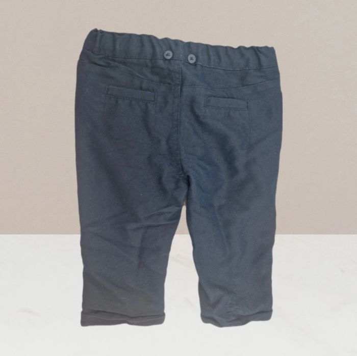 Magnifique pantalon bleu marine taille 6 Mois - photo numéro 3