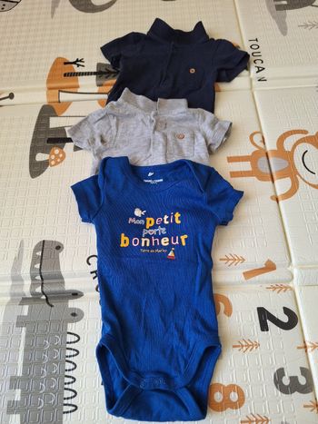 Lot de 3 bodies 3 mois
