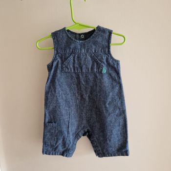 Salopette short 6 mois