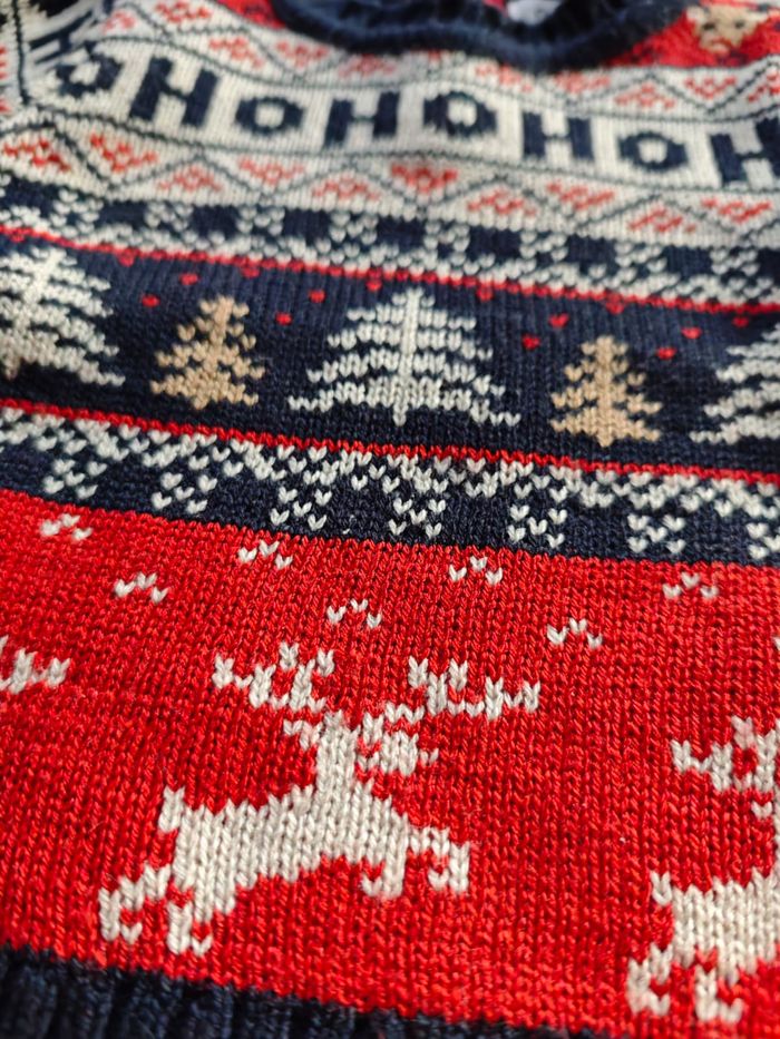 Pull moche de noël Jacquard Gémo 6 mois - photo numéro 5