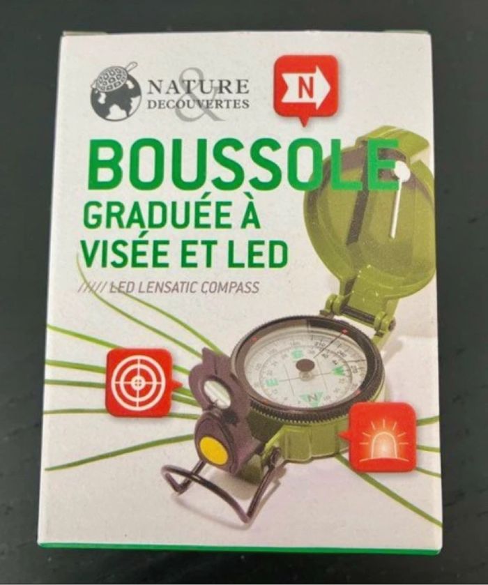 Boussole graduée à visée LED - photo numéro 5