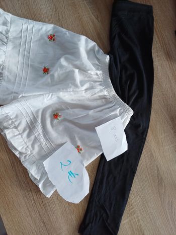 Lot legging et short. 8 ans