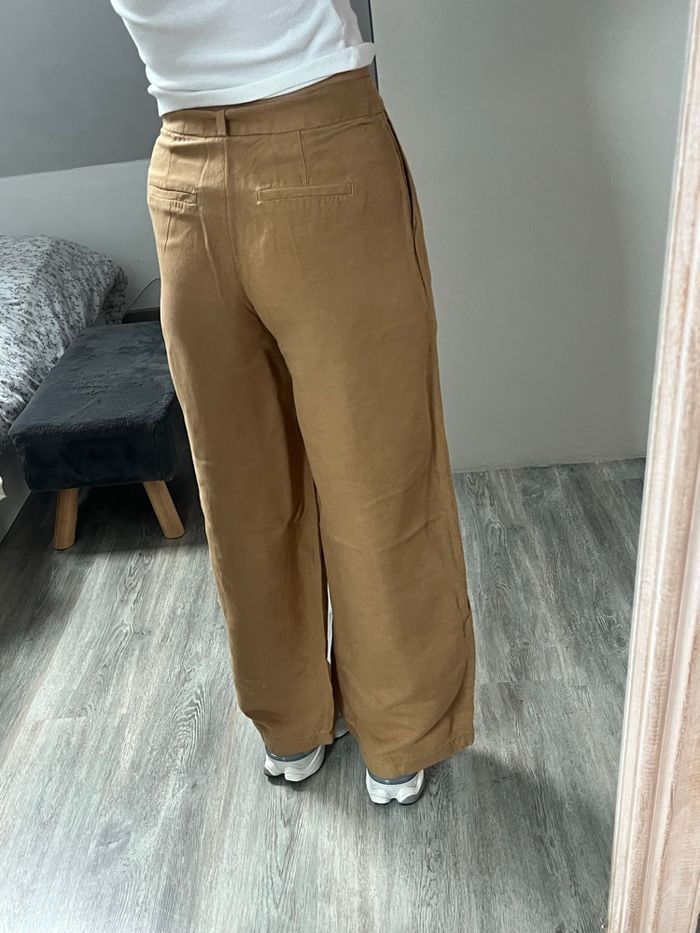 Pantalon fluide marron – Camaïeu - photo numéro 6