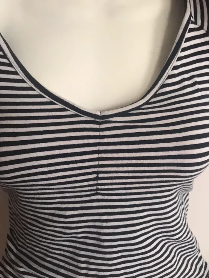 marinière courte style crop top - photo numéro 2