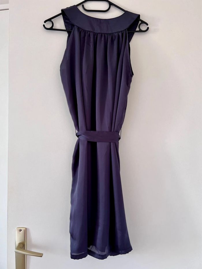 Robe taille 40 grise en soie - photo numéro 5