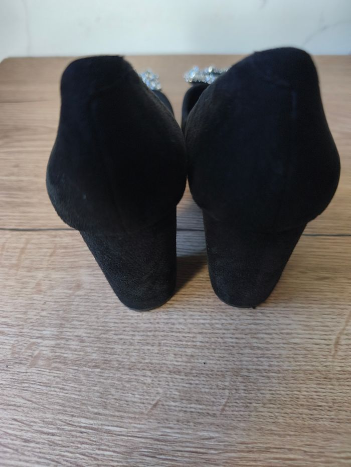 Escarpins noir à talons black highheels pointure 38 - photo numéro 4