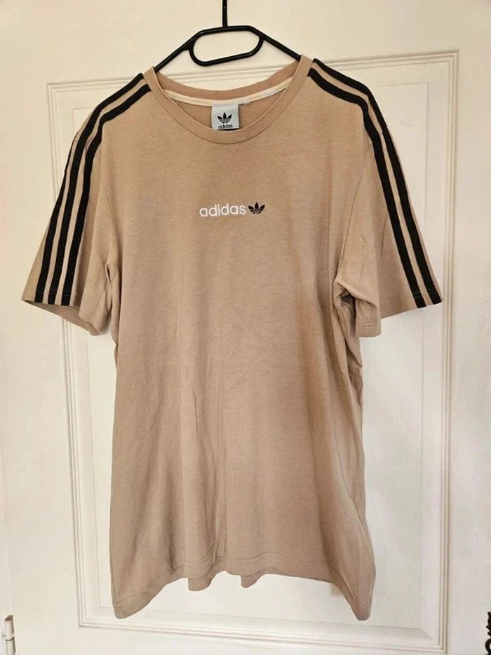 T-shirt beige - Adidas - photo numéro 2