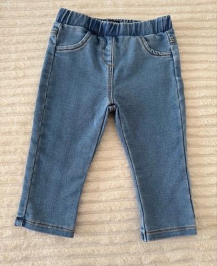 Jegging type jean - fille - toutes saisons - Kiabi - 9 mois - comme neuf - photo numéro 2