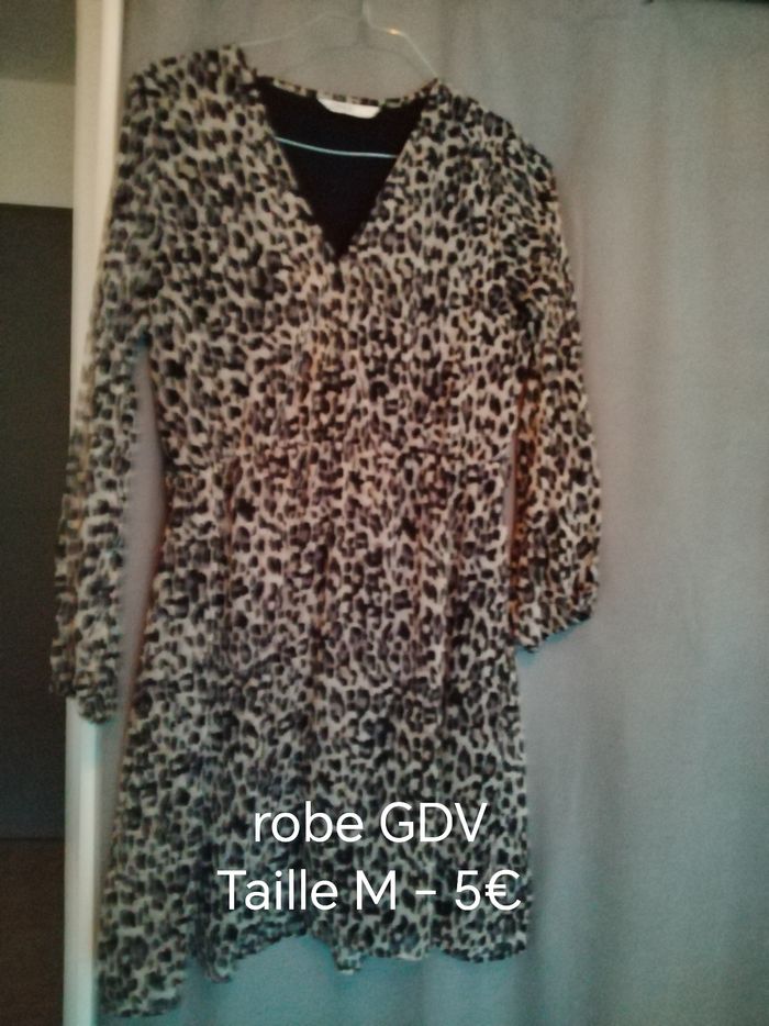 Robe courte léopard