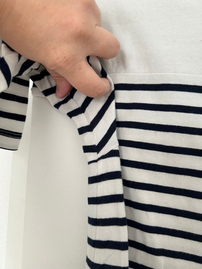 Lot 2 tshirts marinière manches 3/4 Gemo L - photo numéro 4