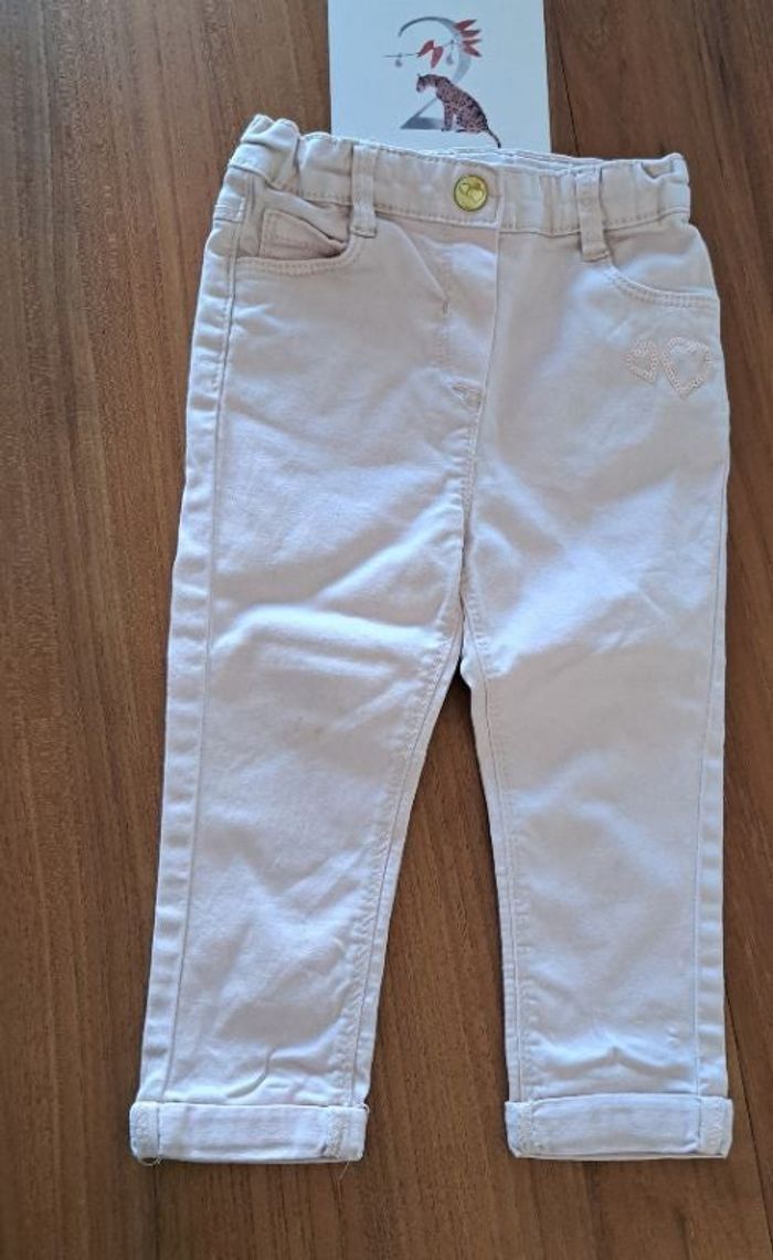 Jean rose pâle _ 24 mois 86 cm _ tape à l'œil