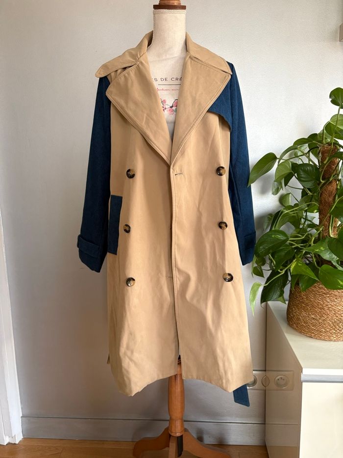 Trench bi colore - Zac&Zoé - Taille L - photo numéro 2