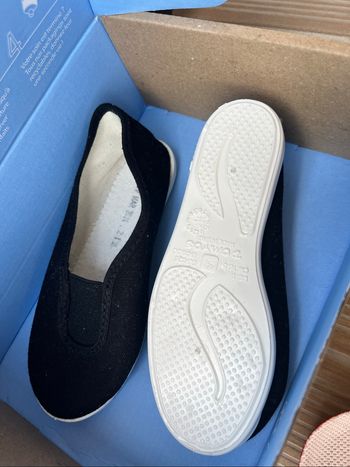 Chaussons de gym enfant en tissu noir