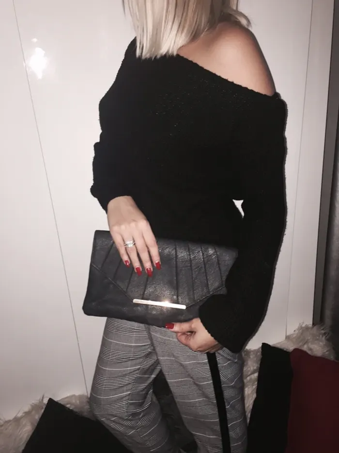 Pochette de soirée noire