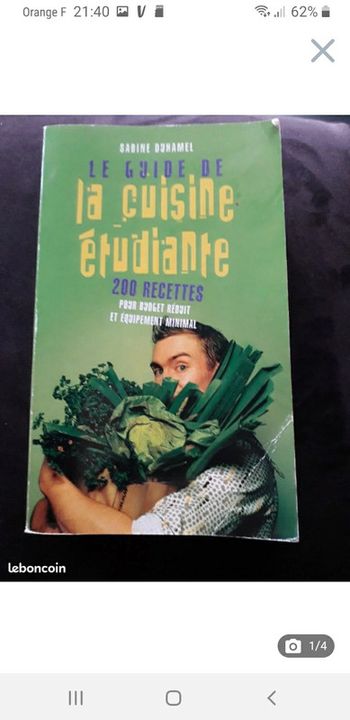 Livre recettes "cuisine étudiante"
