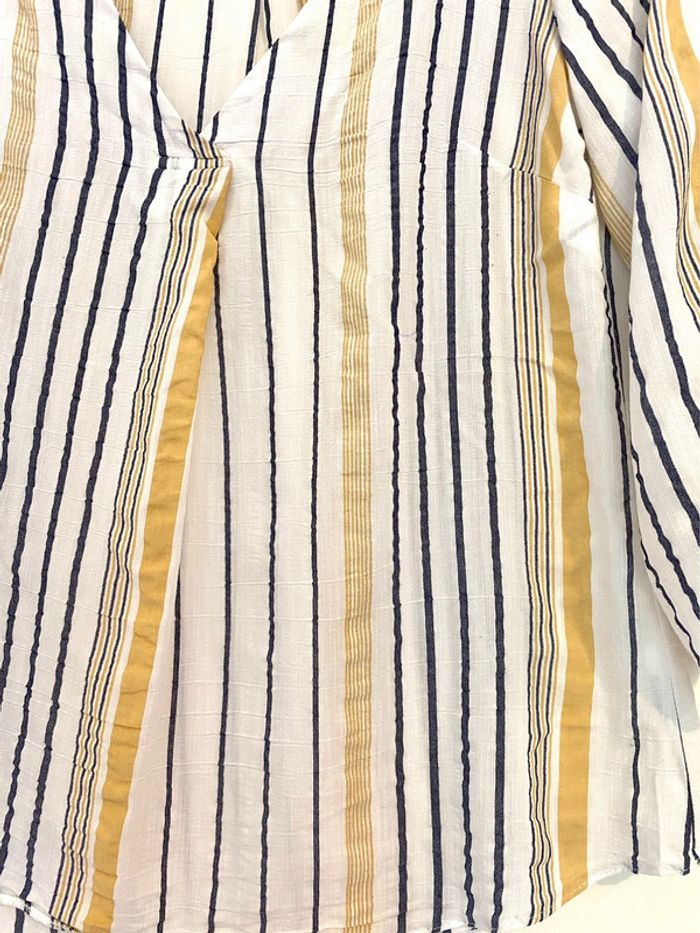 Blouse Springfield à rayures jaunes et bleues - photo numéro 3