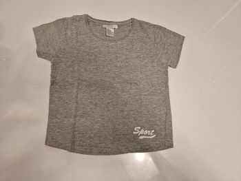 Tee shirt manche courte gris