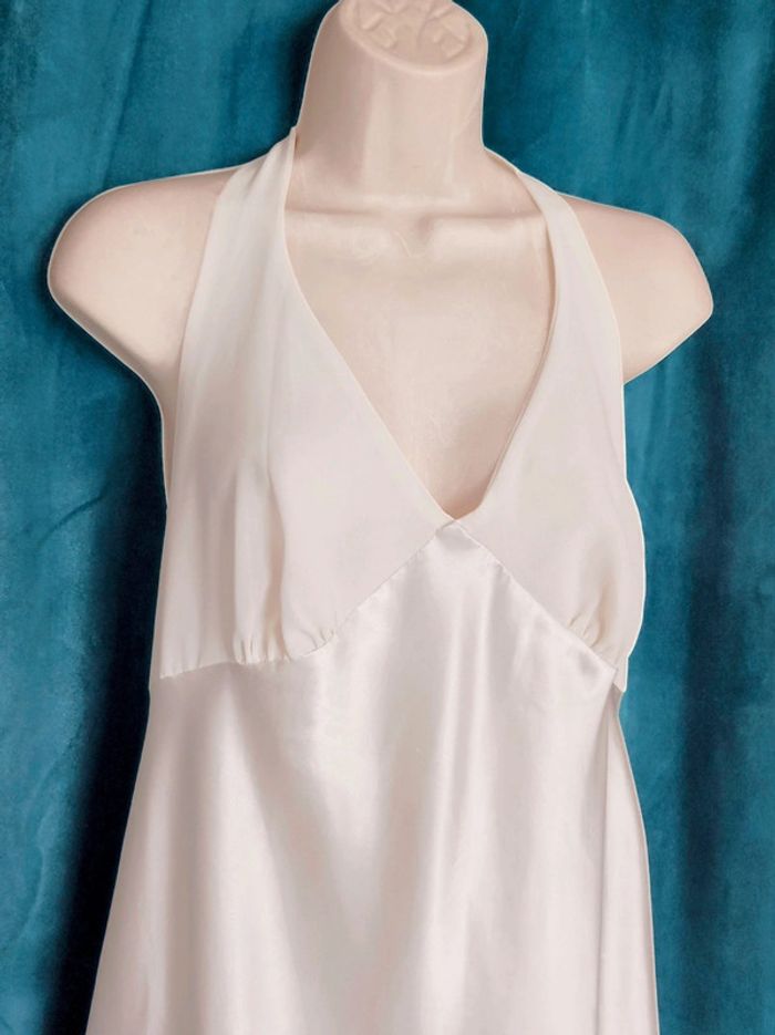 Nuisette dos nu blanc ivoire satin / B Sexy Lingerie & Fashion - 42/XL - photo numéro 5