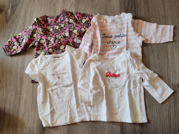 Lot de 3 haut bébé - 3 Mois