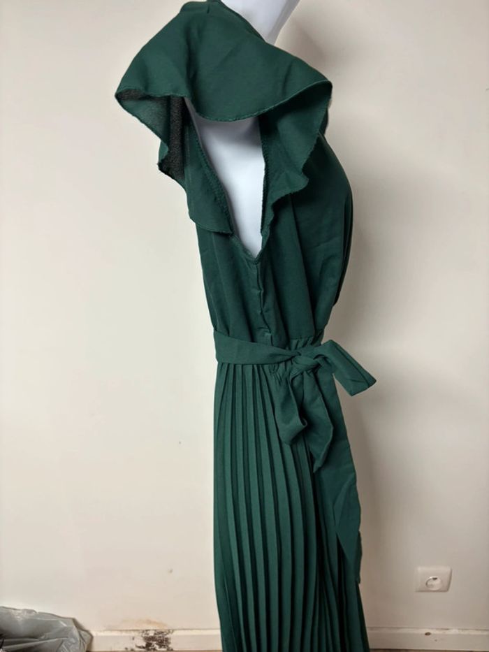 Robe chic  vert émeraude neuve - photo numéro 5