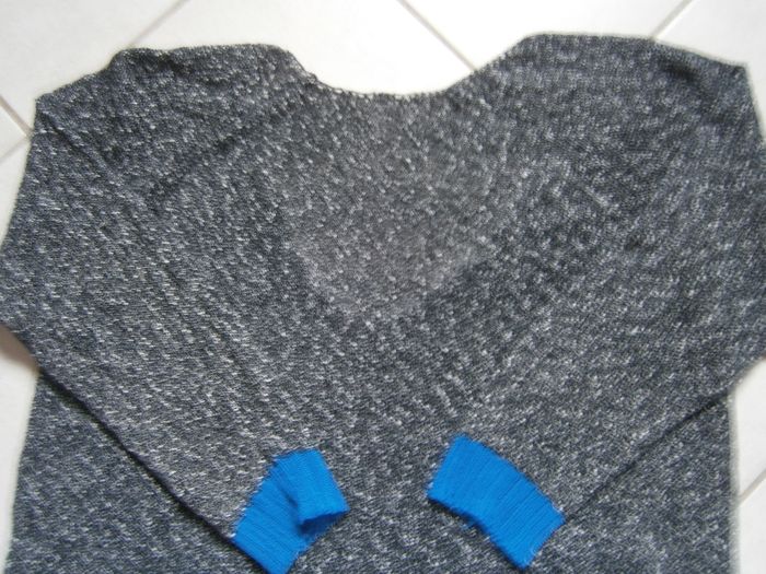 Pull fin ML moucheté noir et blanc COP COPINE Taille L - photo numéro 7