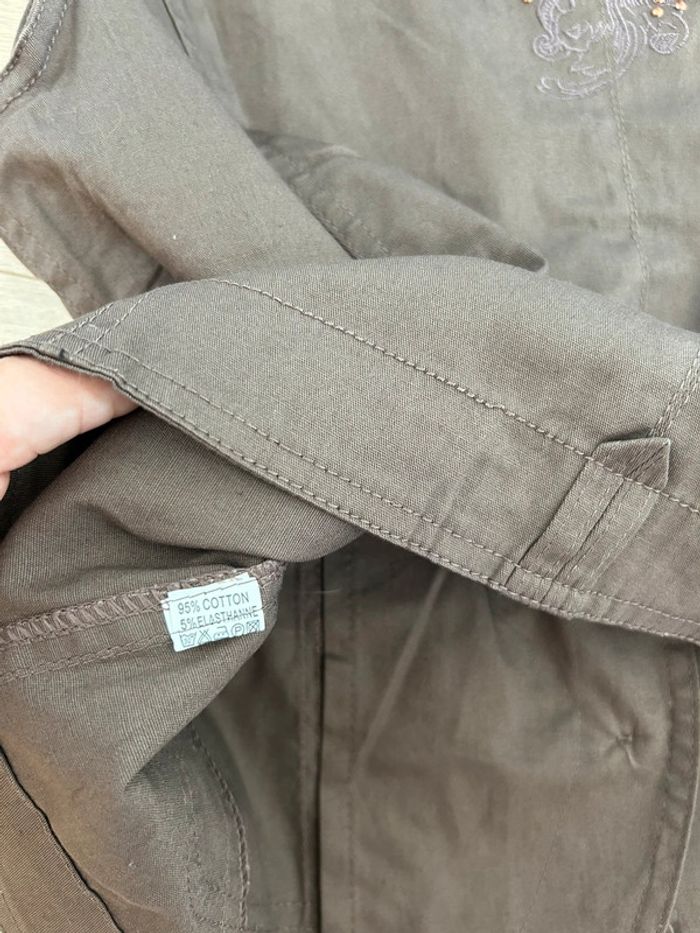 Veste de costume sans manches marron taille 42 - photo numéro 4