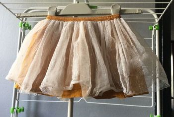 jupe tulle marron