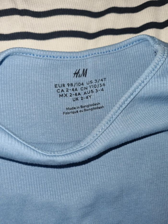 Maillot de corp h&m 2-4 ans 98/104 - photo numéro 3