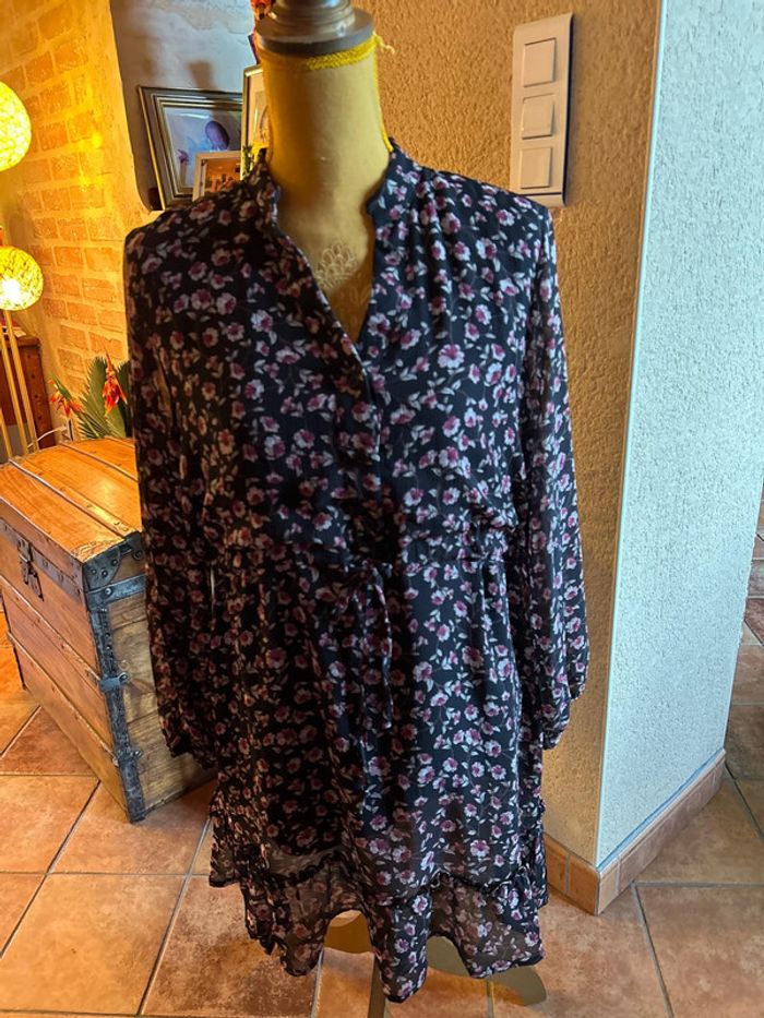 Vintage dressing robe fleurie taille m/l