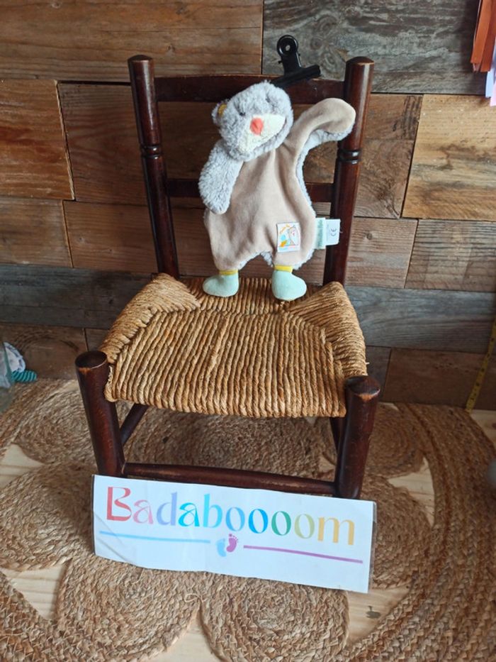 Doudou chat biscotte et pompon moulin roty