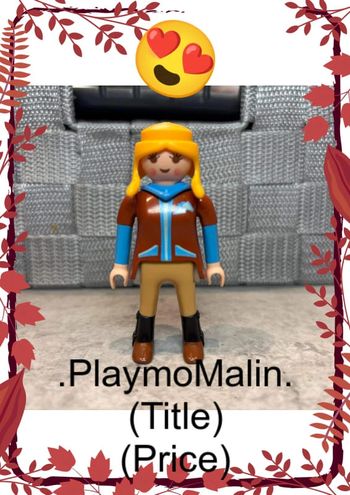 Personnage figurine femme playmobil