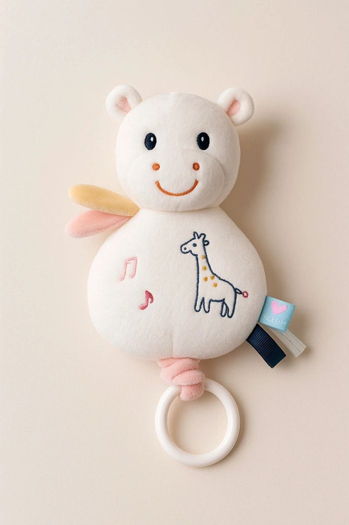 Peluche musicale bébé douce et apaisante