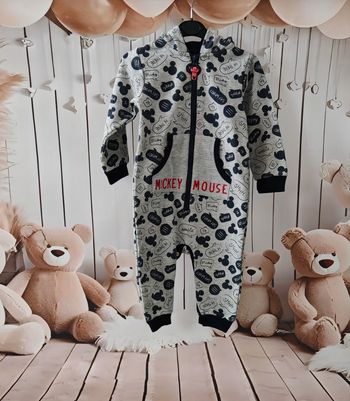 Combinaison Mickey Mouse à capuche garçon 12-18 mois